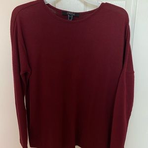Forever 21 Contemporary Wine Sweater — Size M